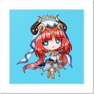 Nilou chibi Posters and Art